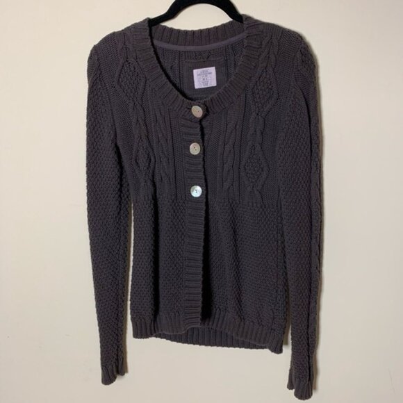 H&M Brown Knit Long Sleeve Sweater Size Small - Picture 1 of 7